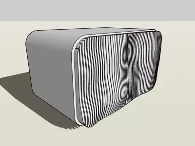 Retro TV cabinet Free 3D model