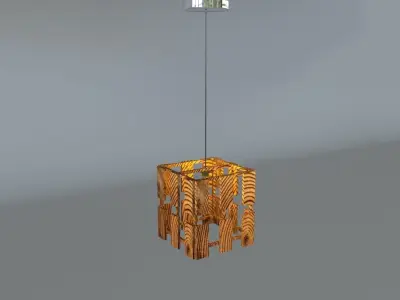 suspended ceiling lamp  3D model