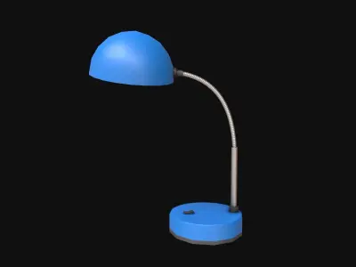 Desk Lamp Low-poly 3D model 9