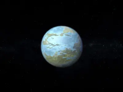 Alien Planet 06 Low-poly 3D model
