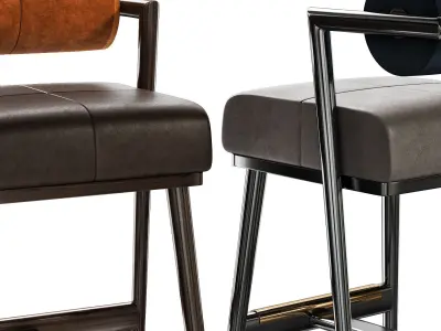 BAR CHAIR WATERS Low-poly 3D model