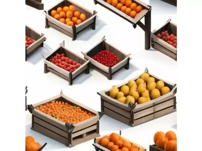 Fantasy Market Fruit Stall for 3D print 3D model