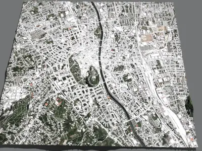 Cityscape Graz Austria 3D model