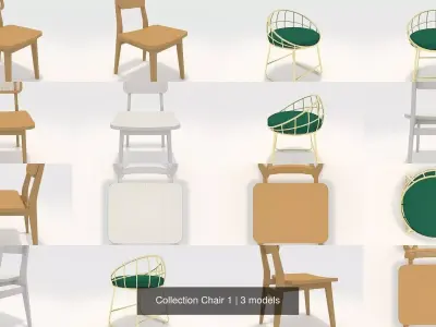Collection Chair 1 3D Model Pack
