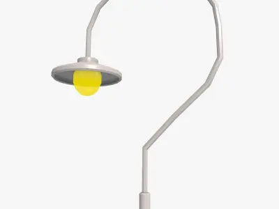 Street Lamp Low Poly 3D model