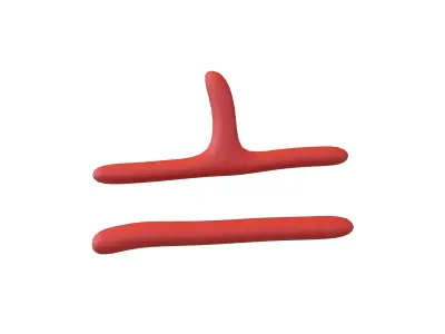 Suzhou Numerals Seven V1 002 Low-poly 3D model