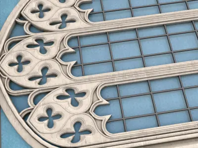 Gothic Window  3D model