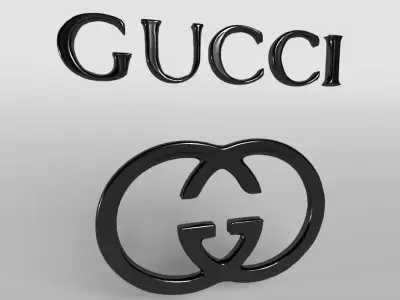 Gucci Logo 03 Free low-poly 3D model