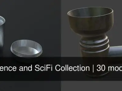 Science and Scifi 3D Model Collection 3D Model Pack