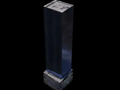 Hudson Yards 55 - NYC Low-poly 3D model