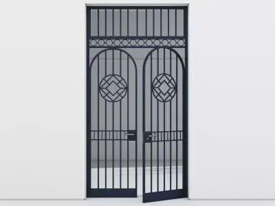 Aluminium door 361 3D model