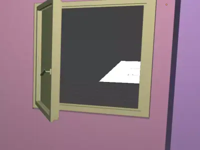 White Window  Free 3D model