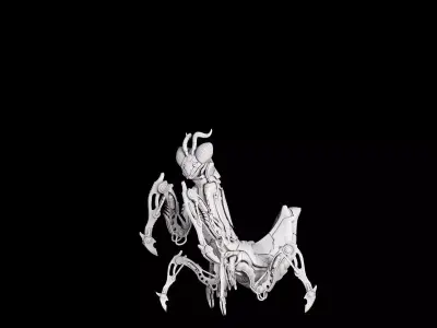 robo mantis mechanimal 3D print model