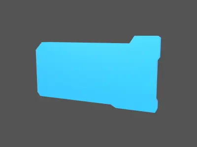 UHD High tech Graphical Interface v5 003 Low-poly 3D model