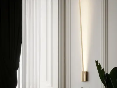 Lever LED Wall Sconce By Kuzco Lighting 3D model