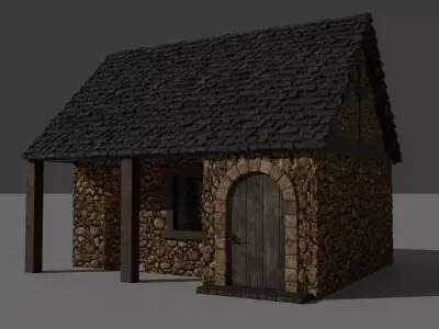 Basic House 3D 3D model
