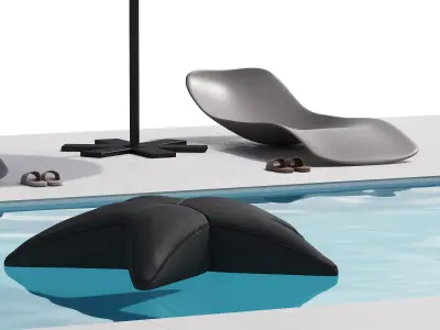 517 exterior and architecture 09 swimming pool 01 3D model