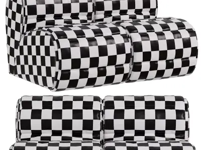 Flora Sofa by Flou 3D model