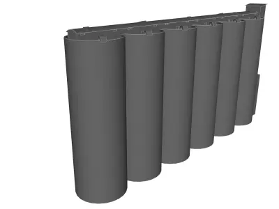 Grain silos - 01 3D model