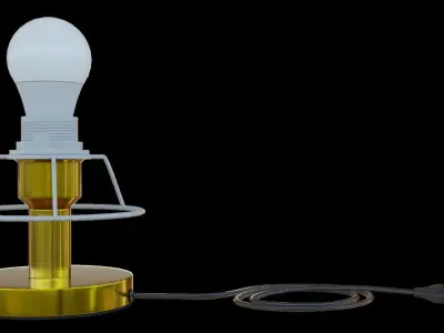 Table lamp Free low-poly 3D model