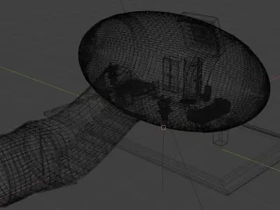 Futuristic mars house 3D model