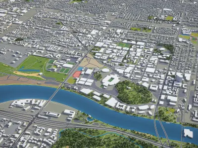 Tempe  Low-poly 3D model