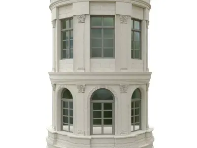 Classic Architecture Window 3 3D model