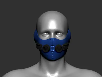 helmet high poly sculpt 3d printable  3D model 131