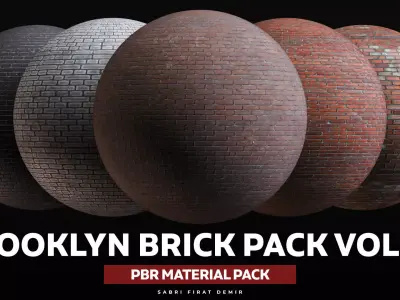 Brooklyn Brick PBR Material Pack Vol 02 Texture