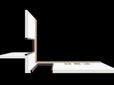 Architecture Wall Low-poly 3D model