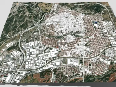 Cityscape  Terrassa Spain 3D model