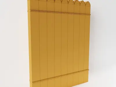 Indian Wall Low-poly 3D model