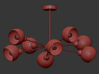 Sputnik Loft Globe 3D model