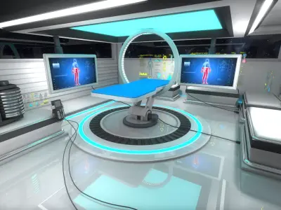 Sci Fi Medical Laboratory 3D model
