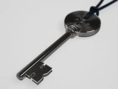 Coraline button Key - featured 3D print model