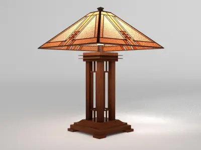 Frank Lloyd Wright Table Lamp 3D model