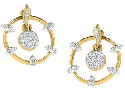 Women pendant earrings sets 3dm stl render detail 3D print model 3D print model