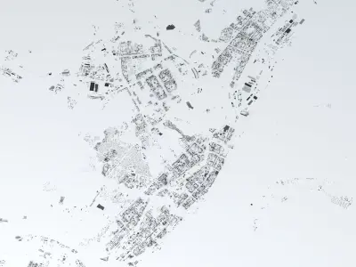 Volgograd Streets and Buildings 3D model