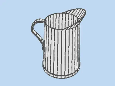 Vintage Kitchenware - Water Jug 3D model