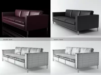 Foster 503 3-seater 3D model