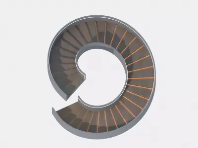 Spiral staircase  3D model