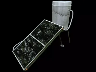 Solar Heater Boiler 3D model