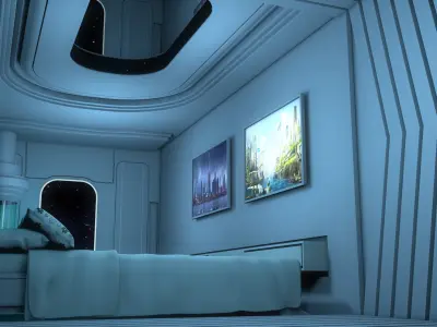 Sci Fi Room 3D model