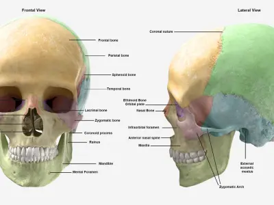  Real Human Male Skeleton Bones Anatomy 01 