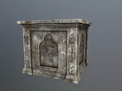 column Low-poly 3D model