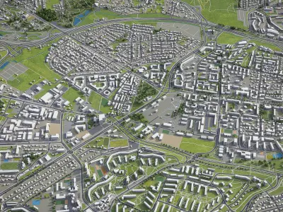 Lublin  Low-poly 3D model