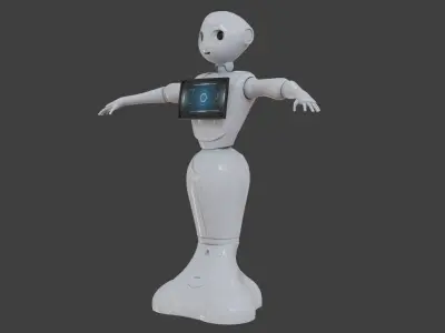 Robot Pepper Blender 3D model
