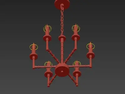 Refraktika Chandelier 6 3D model