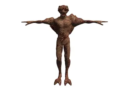 Toxic Mutant Low-poly 3D model