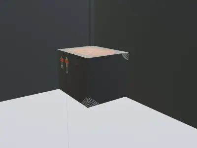 Garage for Bike Low-poly 3D model